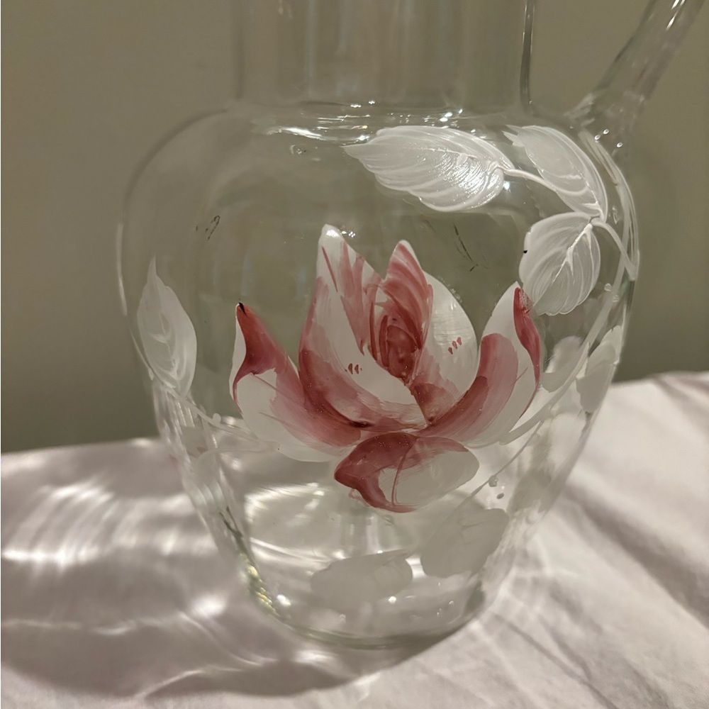 Vintage Glass Pitcher - Picture 2 of 4